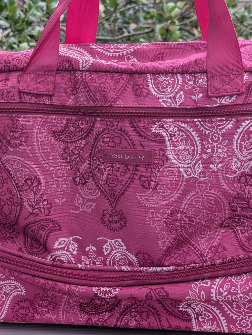 Vera Bradley Pink Paisley Travel Tote